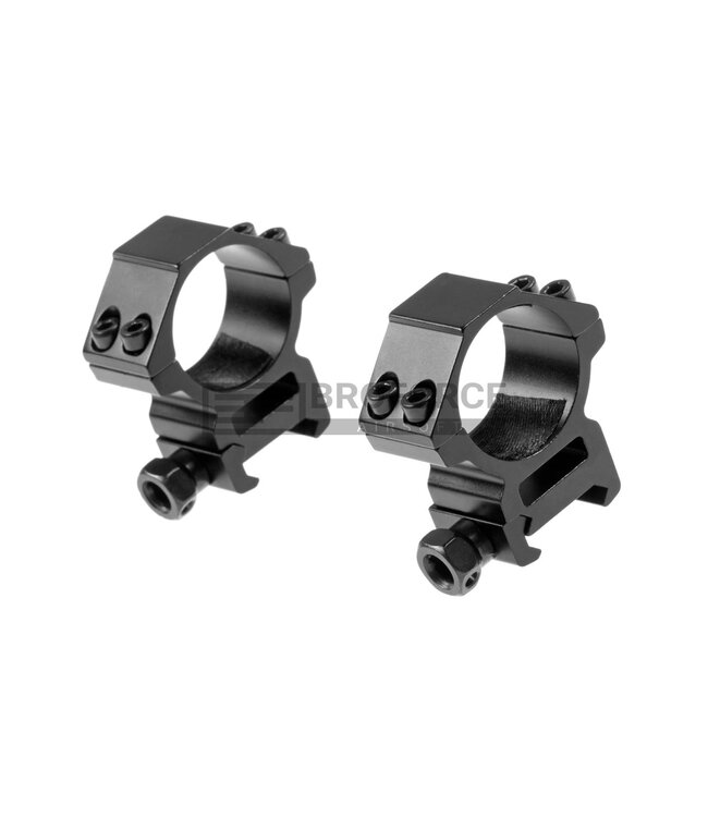 Pirate Arms 30mm Medium Type Mount Rings - Black