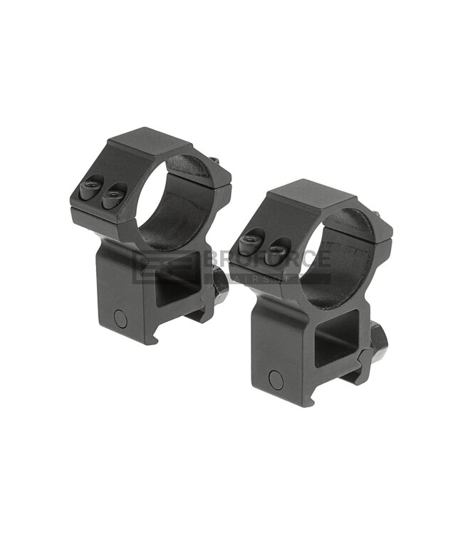 Leapers 30mm Mount Rings High - Black