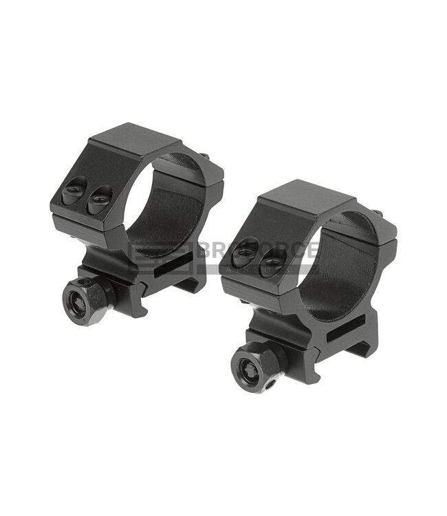 Leapers 30mm Mount Rings Low - Black
