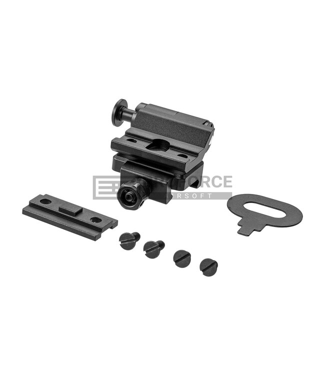 Primary Arms Flip to Side Magnifier Mount Push Button - 2 Bolt Interface - Black