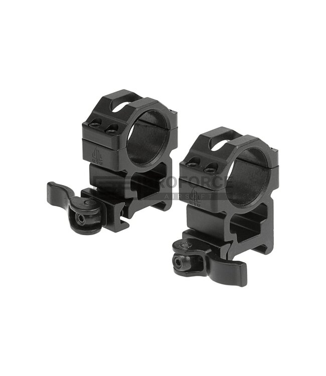 Leapers QD 25.4mm CNC Mount Rings High - Black