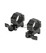 Leapers QD 25.4mm CNC Mount Rings Low - Black Leapers QD 25.4mm CNC Mount Rings Low - Black