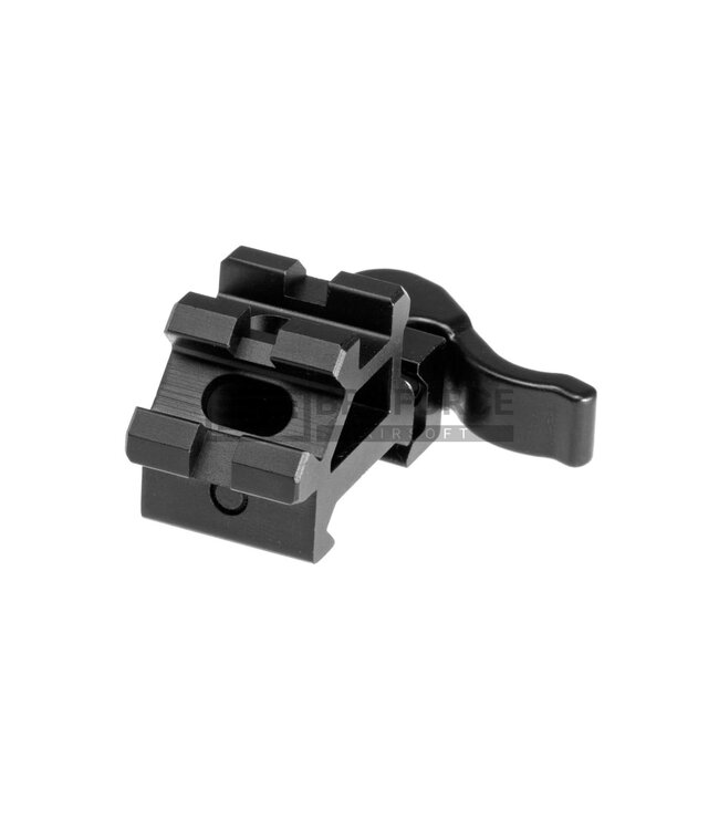 Leapers QD Angle Mount Double Rail 1-Slot - Black