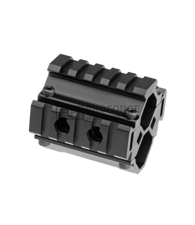 Leapers Triple Rail Shotgun Barrel Mount 5-Slot - Black