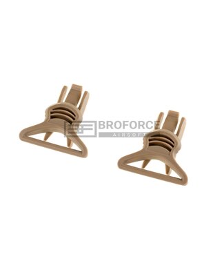 FMA Goggle Swivel Clips 36mm - Dark Earth