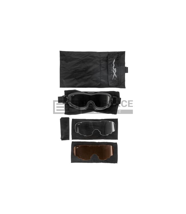 Wiley X Spear Goggle Grey / Clear / Light Rust - Black