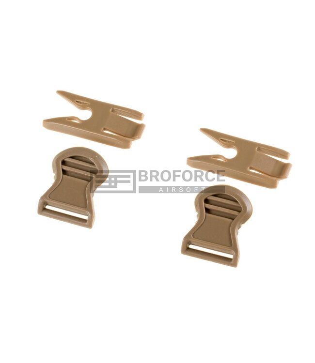 FMA Goggle Swivel Clips 19mm - Dark Earth