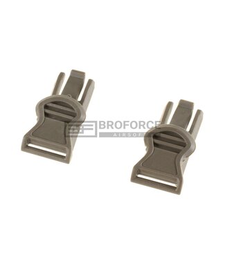 FMA Goggle Swivel Clips 19mm - Foliage Green