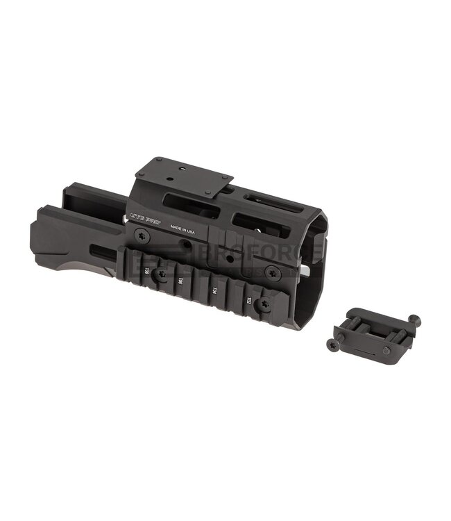 Leapers AK 6 Inch Super Slim M-LOK Handguard - Black