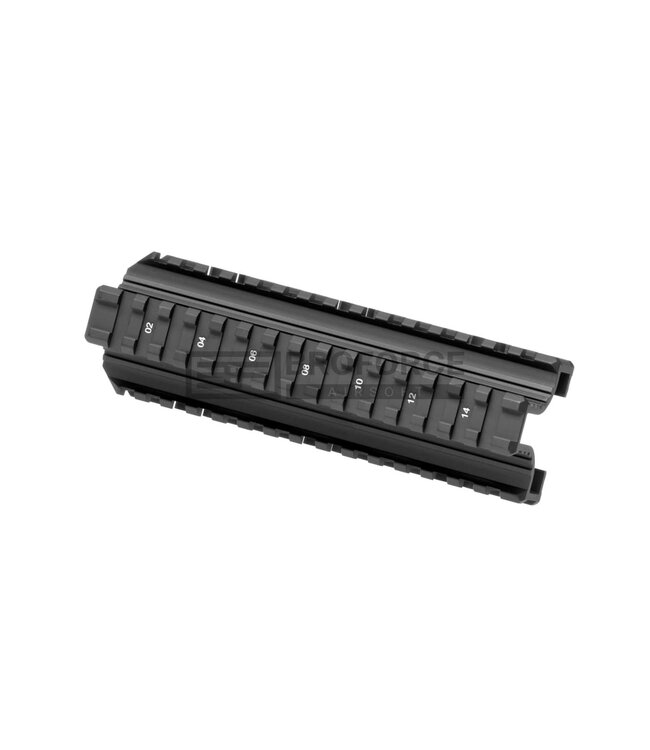 Leapers AK47 YU Quad Rail Handguard - Black