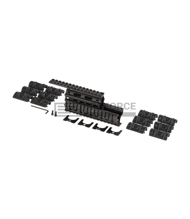 Leapers AK47 Quad Rail Handguard - Black