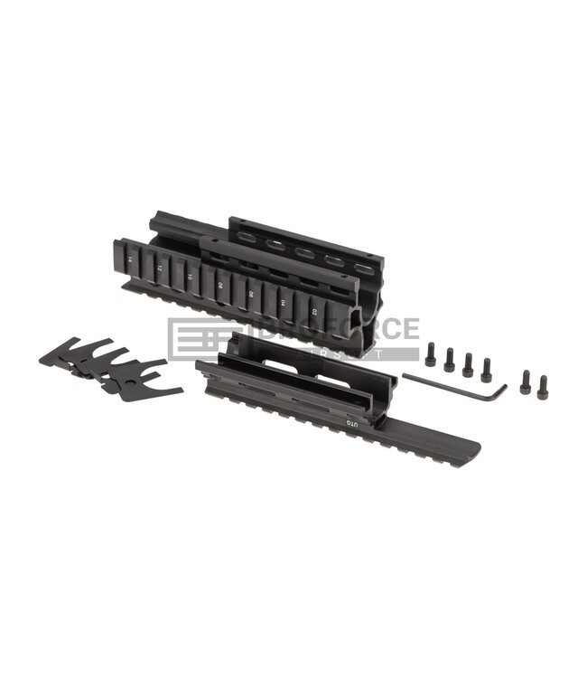 Leapers AK47 Quad Rail Handguard - Black