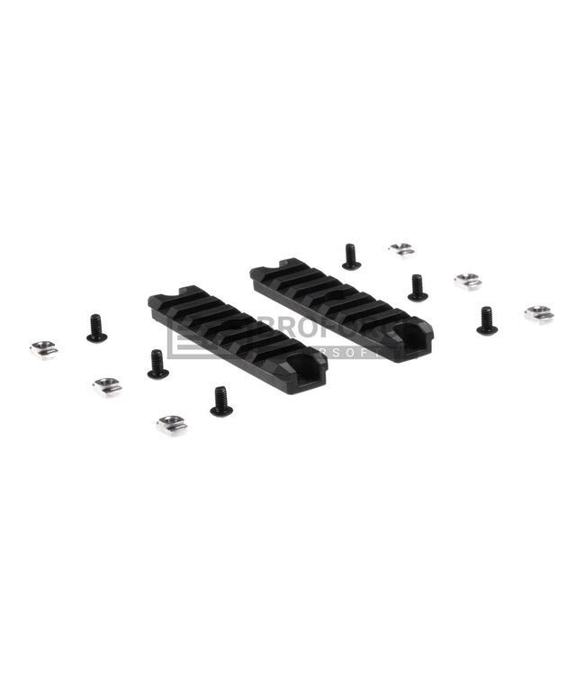 Amoeba 3.5 Inch M-LOK Plastic Rail 2-Pack - Black