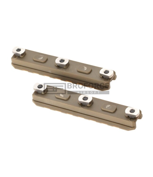 Amoeba 3.5 Inch M-LOK Plastic Rail 2-Pack - Dark Earth