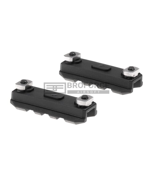 Amoeba 2 Inch M-LOK Plastic Rail 2-Pack - Black