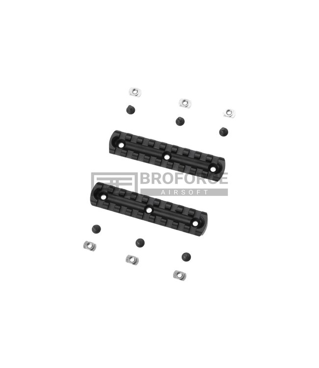 Ares 4 Inch M-LOK Rail 2-Pack - Black
