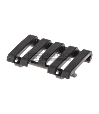 Ergo 5 Slots LowPro Wire Loom Rail Cover - Black