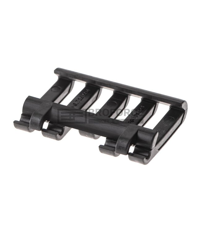 Ergo 5 Slots LowPro Wire Loom Rail Cover - Black