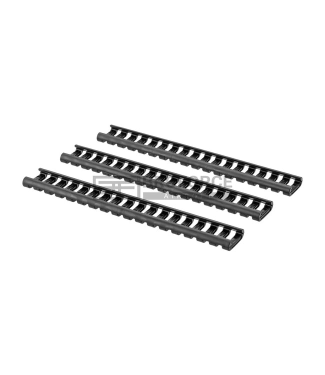 Ergo 18 Slot LowPro Ladder Rail Cover - 3 pcs - Black
