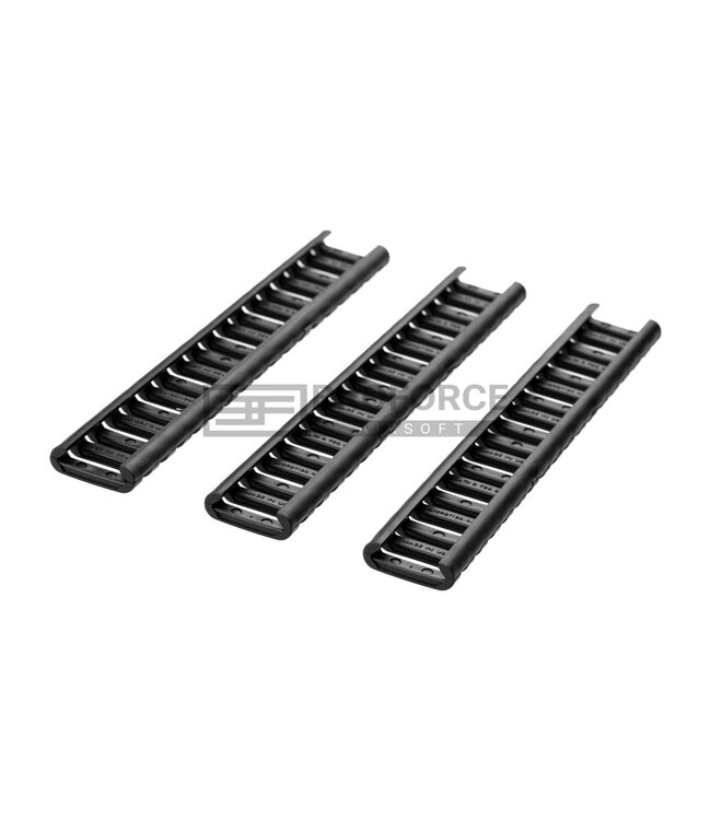 Ergo 18 Slot LowPro Ladder Rail Cover - 3 pcs - Black