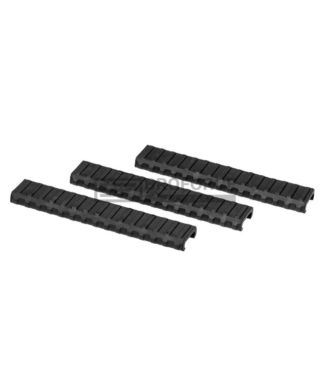 Manta 6 Inch Very Low Profile Rail Guard 3-Pack - Black