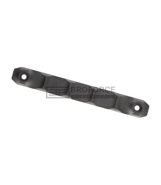 Metal Type D CNC Aluminium Rail Cover Long for M-LOK & Keymod - Black