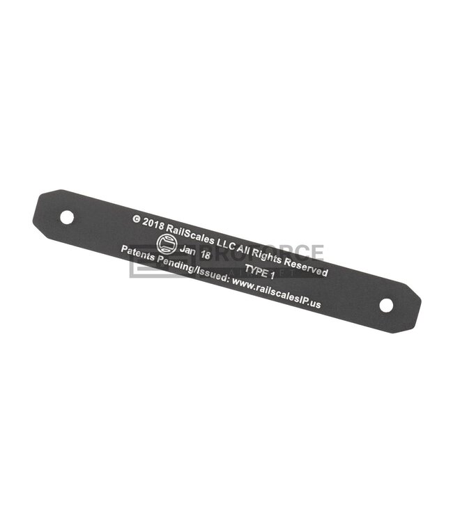 Metal Type D CNC Aluminium Rail Cover Long for M-LOK & Keymod - Black