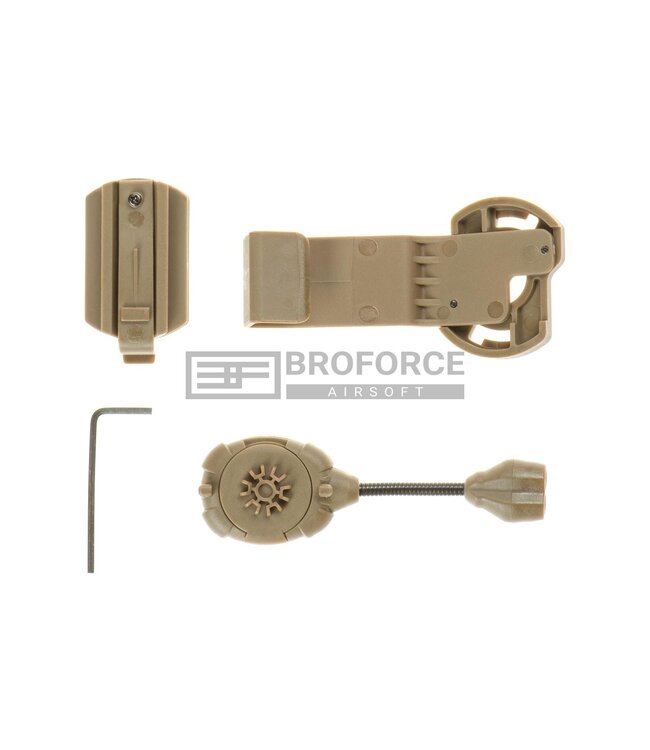 Pirate Arms Switch MPLS Helmet Light - Tan