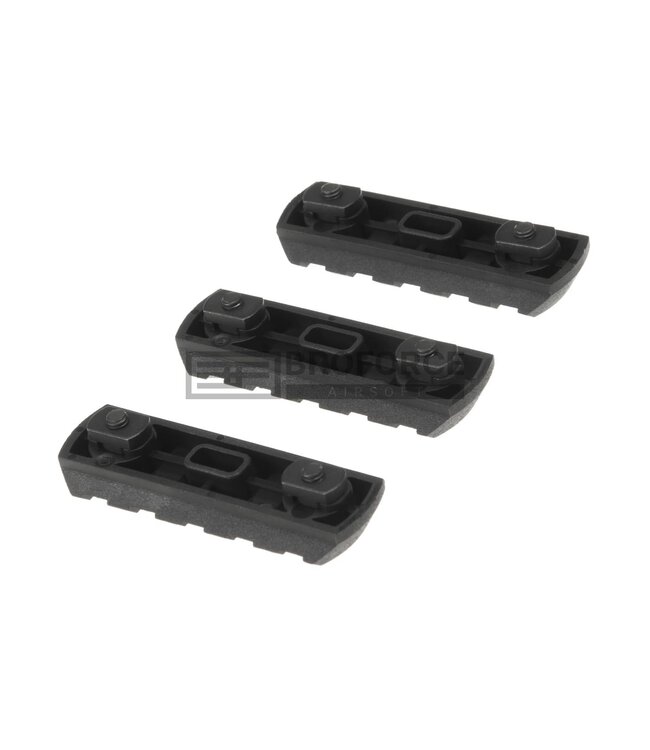 VFC M-Lok Rail Section 5 Slot 3-Pack - Black