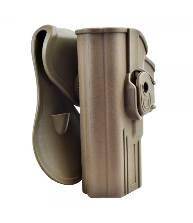 Quick Pull Paddle (belt) Holster for TM/KJW Glock series (left handed) - Tan