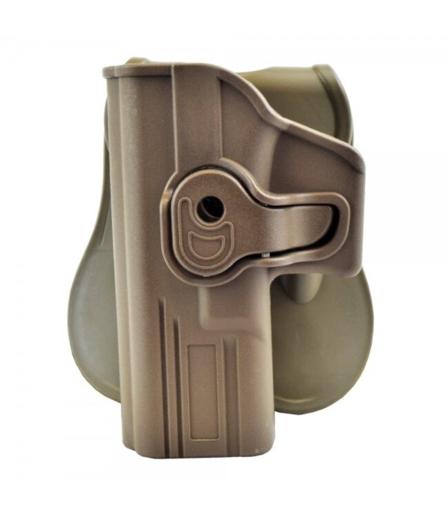 Quick Pull Paddle (belt) Holster for TM/KJW Glock series (left handed) - Tan