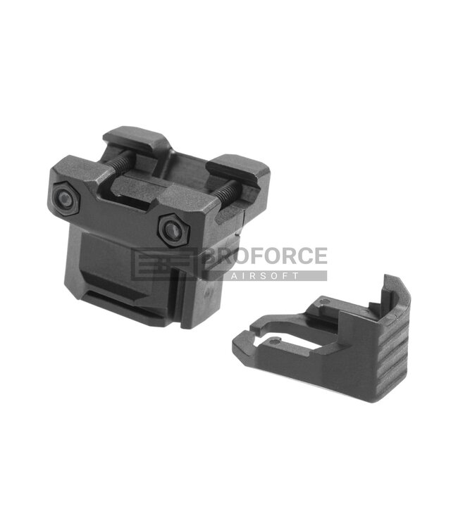 Strike Industries Stacked Angled Grip with Cable Management System for Picatinny Rails - Black