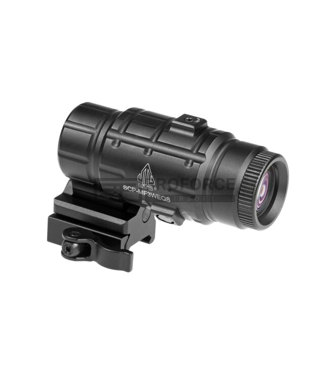Leapers 3x Flip-to-Side QD Magnifier Adjustable TS - Black