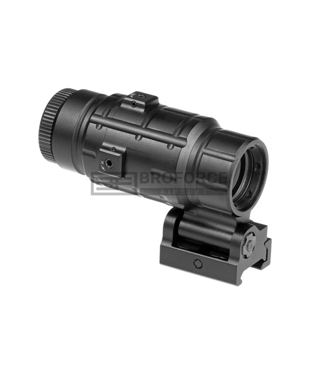 Leapers 3x Flip-to-Side QD Magnifier Adjustable TS - Black