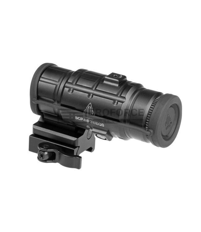 Leapers 3x Flip-to-Side QD Magnifier Adjustable TS - Black
