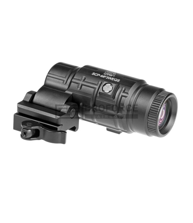 Leapers 3x Flip-to-Side QD Magnifier Adjustable TS - Black