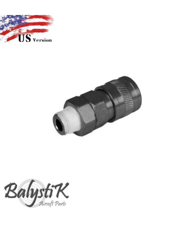female coupler 1/8 NPT male thread US - Gold / Silver