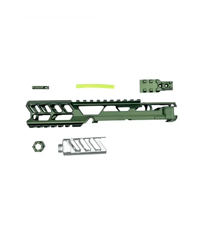 CTM Airsoft AAP01/C FUKU-2 CNC Upper Set - Long Cutout Version - Army Green