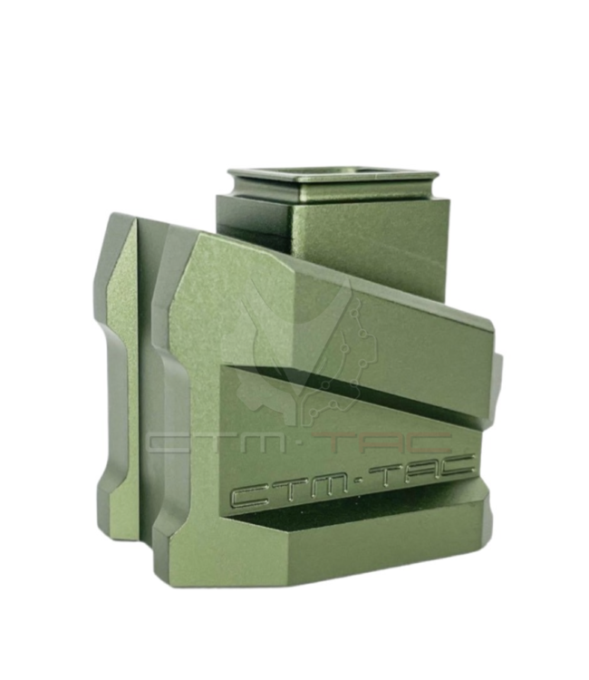 CTM TAC Enlarged Aluminum Magazine Base Plate for AAP-01 and G-Series – Army Green