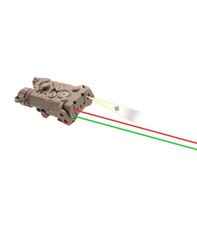 WADSN L-3 NGAL Illuminator / laser module Green + Red + IR - Dark Earth