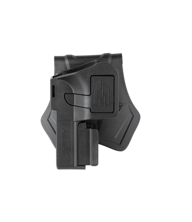 Amomax Universal Paddle Holster for Rail Pistols - Black