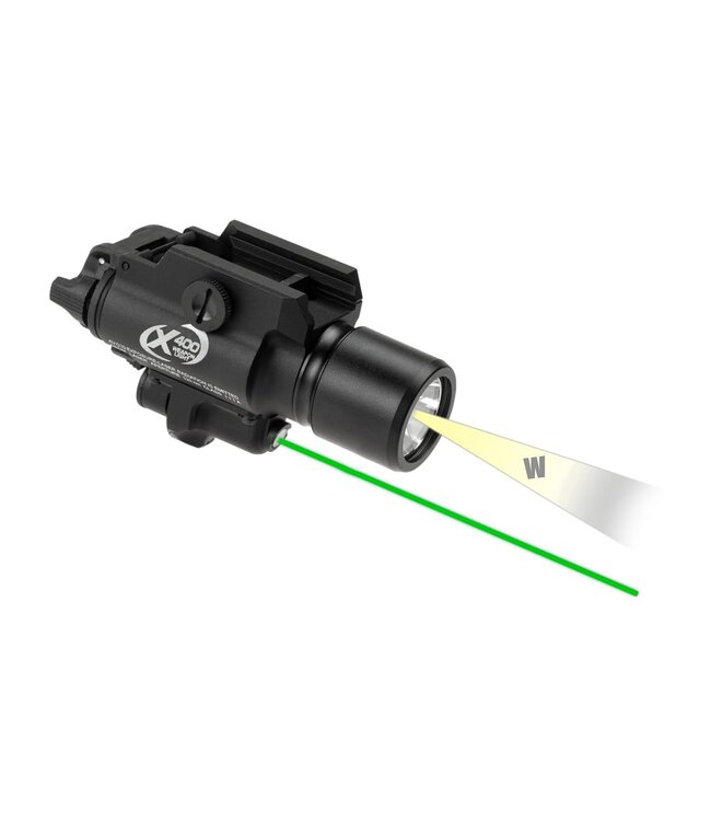 WADSN X400 Pistol Light / Laser Module Green - Black