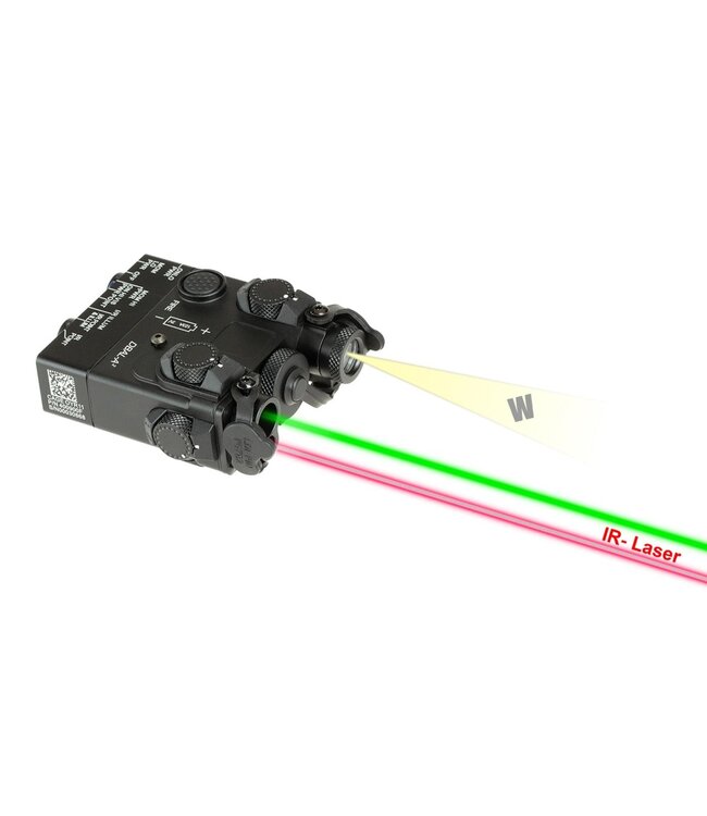 WADSN DBAL-A2 Illuminator / Laser Module Green + IR Aluminium - Black