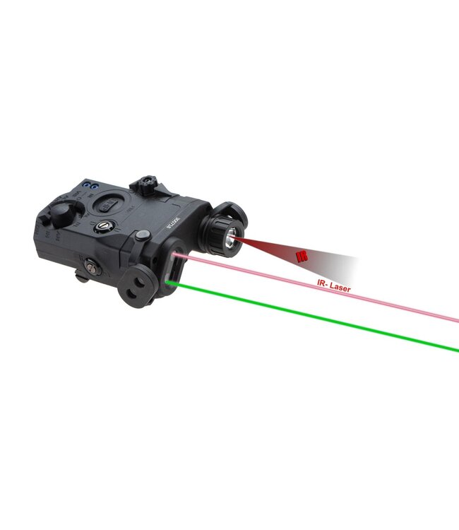 WADSN LA-5C UHP PEQ-15 Green Laser + IR Laser/IR LED - Black