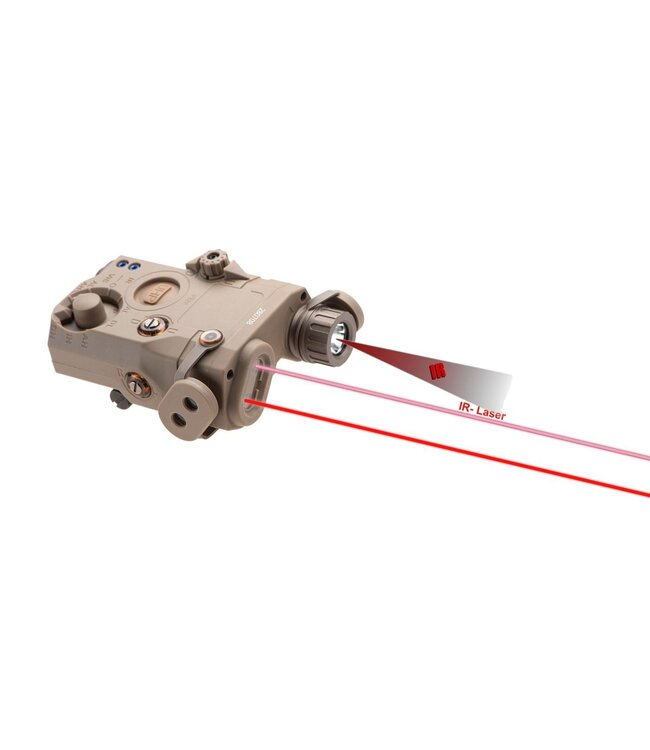 WADSN LA-5C UHP PEQ-15 Red Laser + IR Laser/IR LED - Dark Earth
