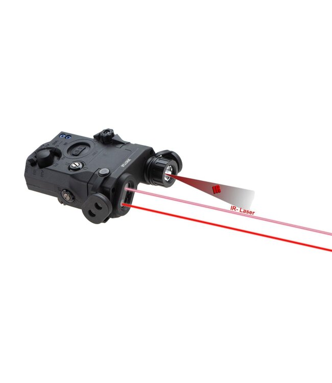 WADSN LA-5C UHP PEQ-15 Red Laser + IR Laser/IR LED - Black