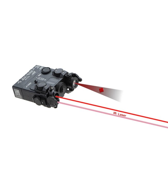 WADSN DBAL-A2 Aiming Device Red Laser + IR Laser/IR LED - Black