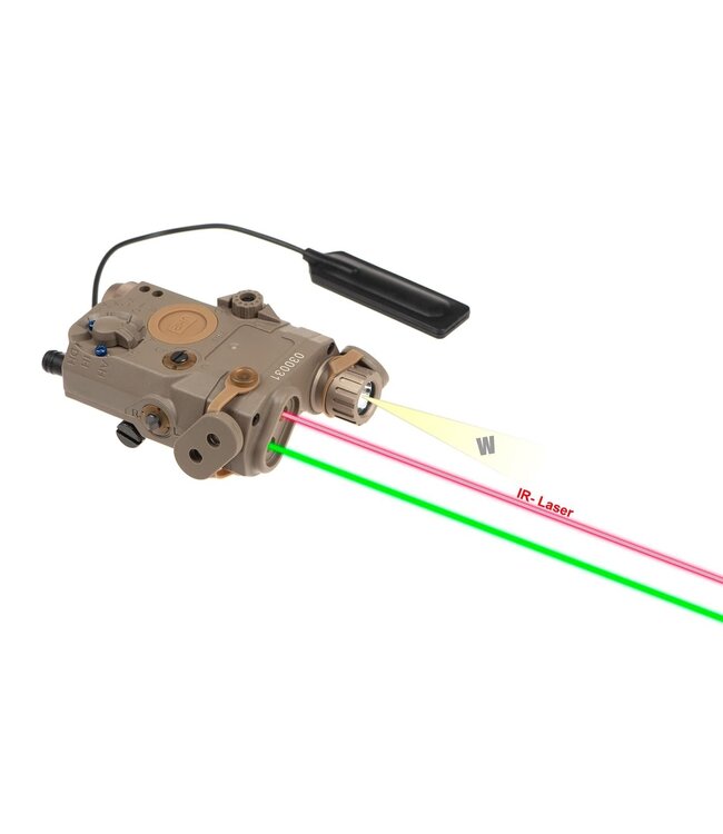 WADSN LA-5C UHP Illuminator / Laser Module Green + IR - Dark Earth