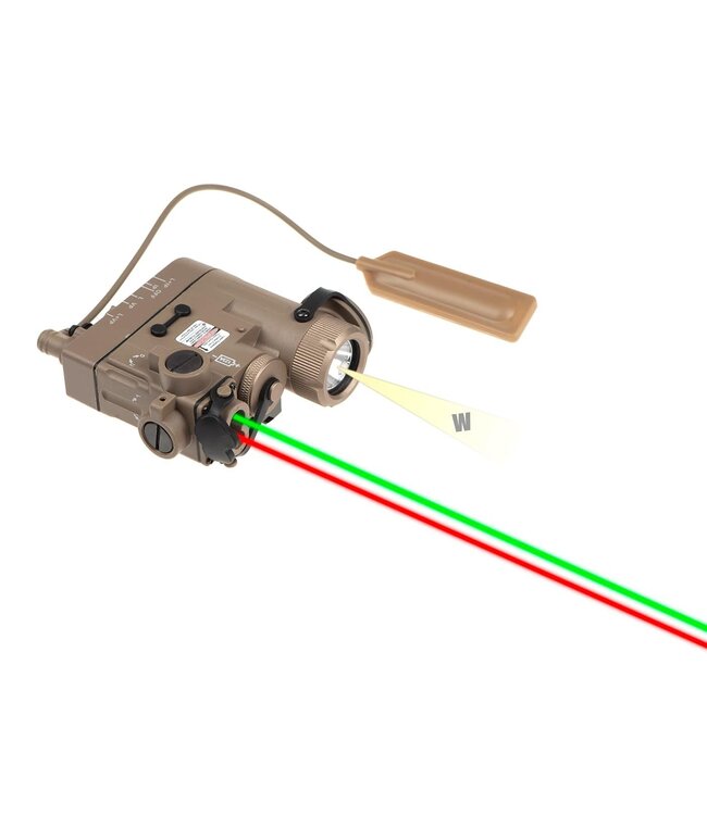 WADSN DBAL-eMkII Illuminator / Laser Module Green + Red - Dark Earth