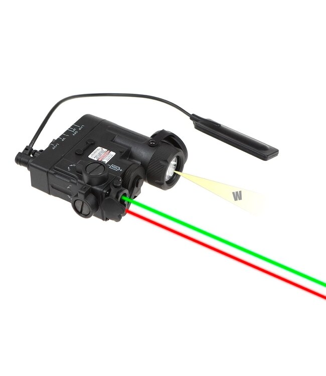 WADSN DBAL-eMkII Illuminator / Laser Module Green + Red - Black